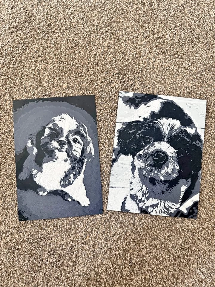 3D Custom printed pet Portraits