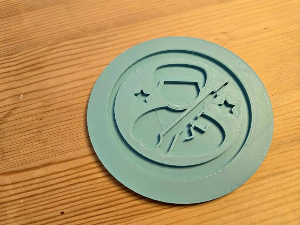 Army Man Coaster – Teal (3D Printed)