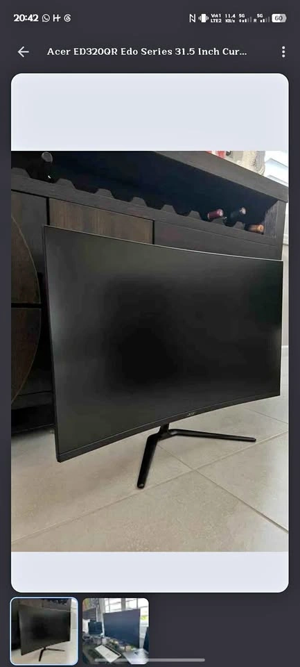 Acer 32" Sbiipx Curved Gaming Monitor | 165Hz | 1ms