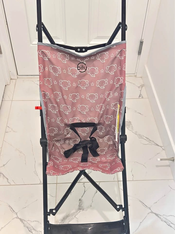 Bily Lightweight Umbrella Stroller - Pink Elephant Print