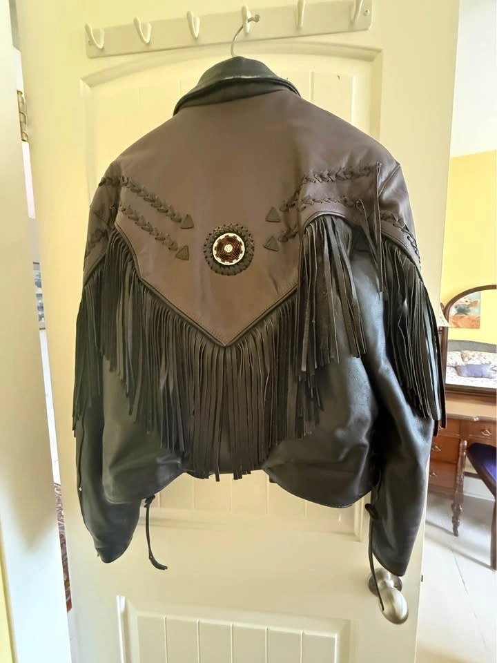 Women’s Large Leather Motorcycle Jacket - photo 2