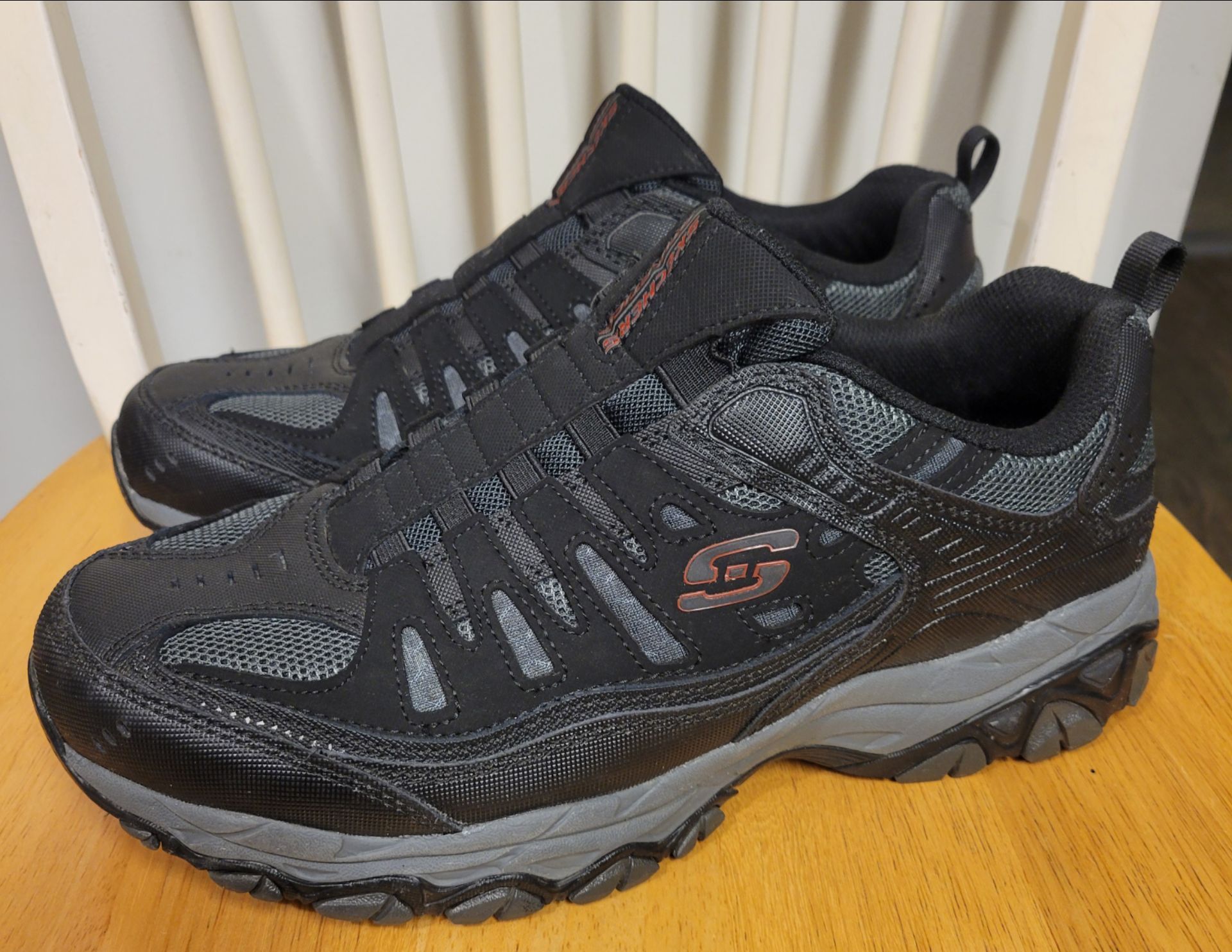 Skechers Men's After Burn M Fit 51866 Black Slip-On Shoes 11 XW - photo 2