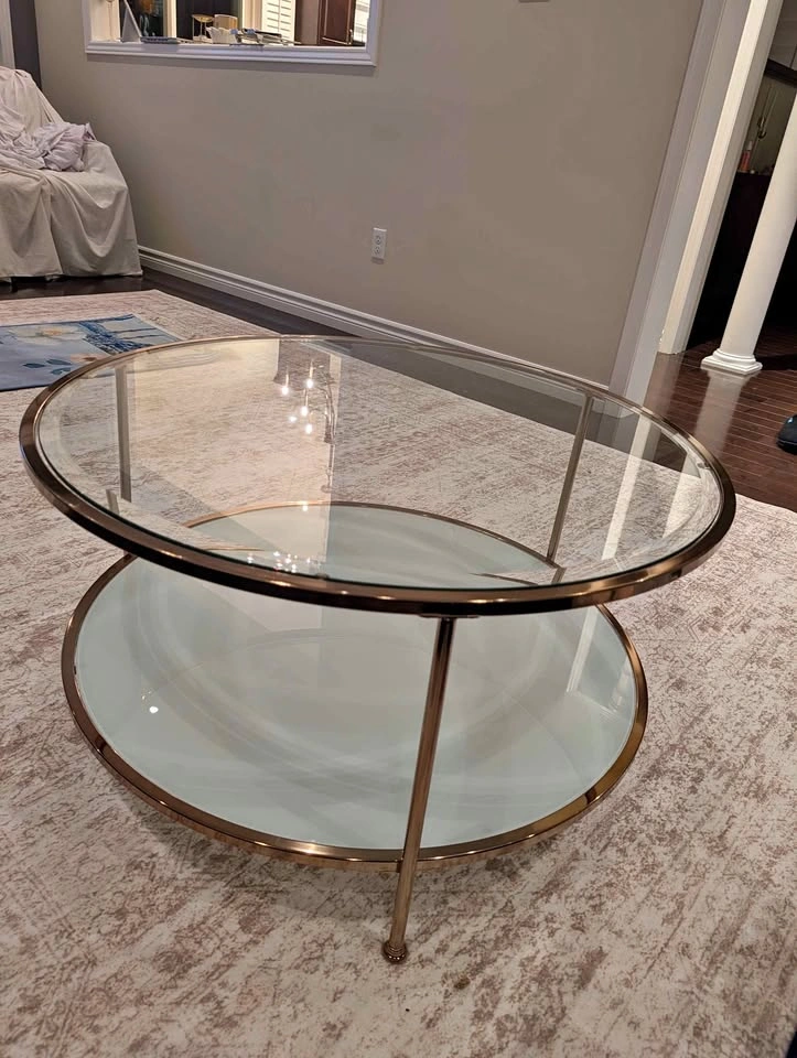 Round Circle Rose Gold Table Wayfair