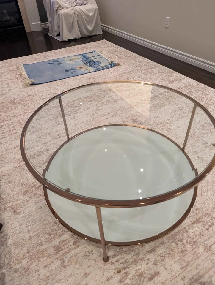 Round Circle Rose Gold Table Wayfair - photo 2
