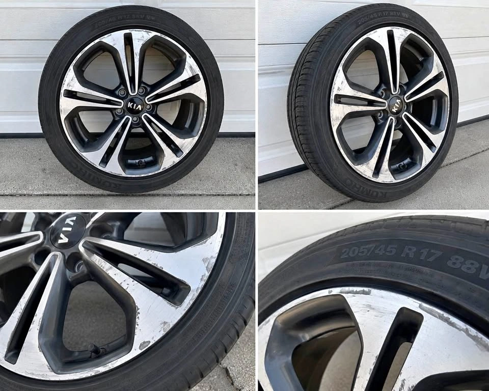 2x OEM Kia Forte alloy wheels with tires! $25 each