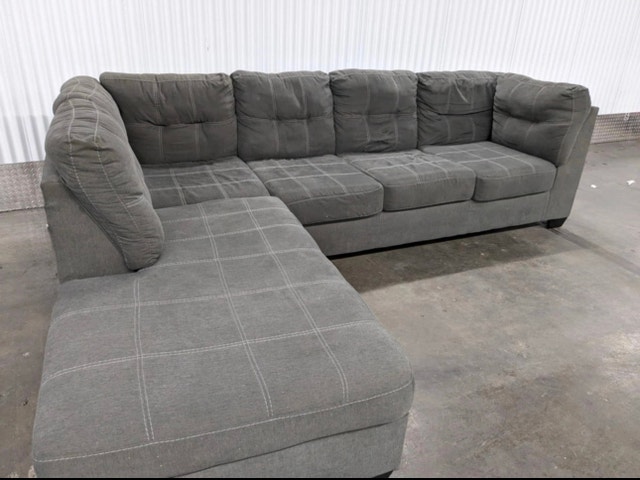 Grey Sectional Couch- Free Delivery - photo 2
