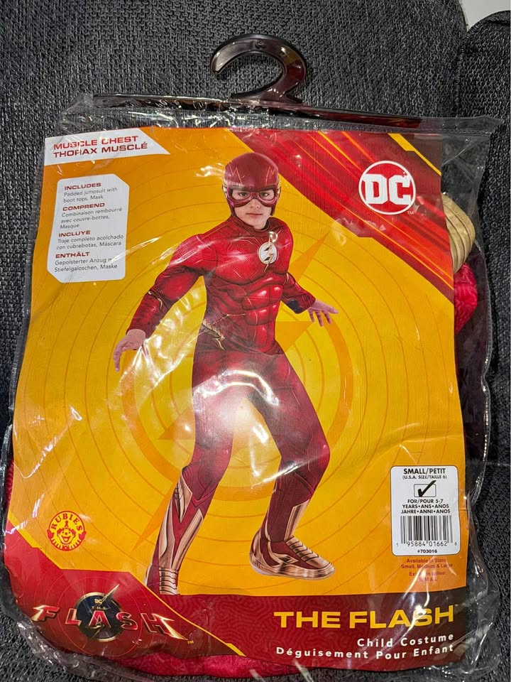 ⚡ Flash Costume for Kids – Size S (5-7 years) ⚡