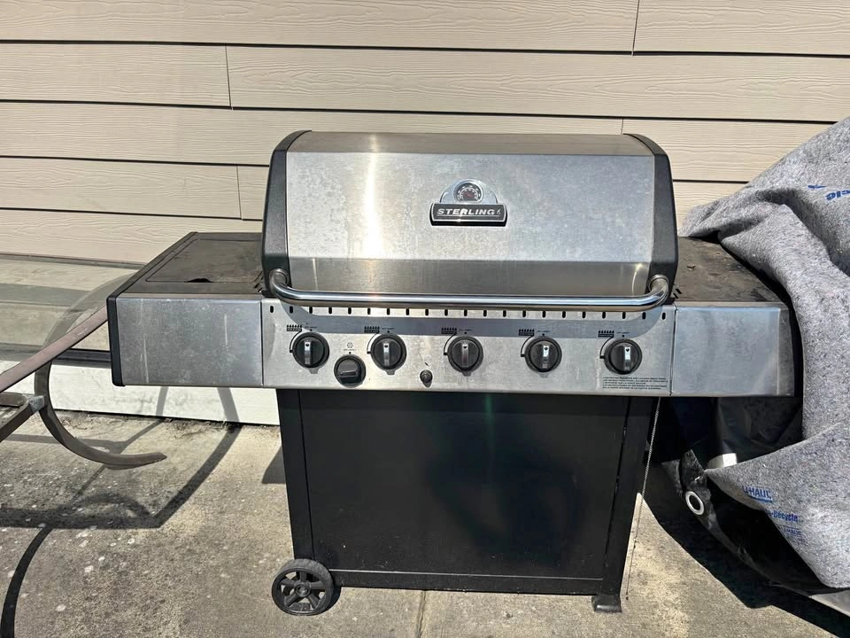 Sterling 5-Burner Propane BBQ Grill with Tank & Tools