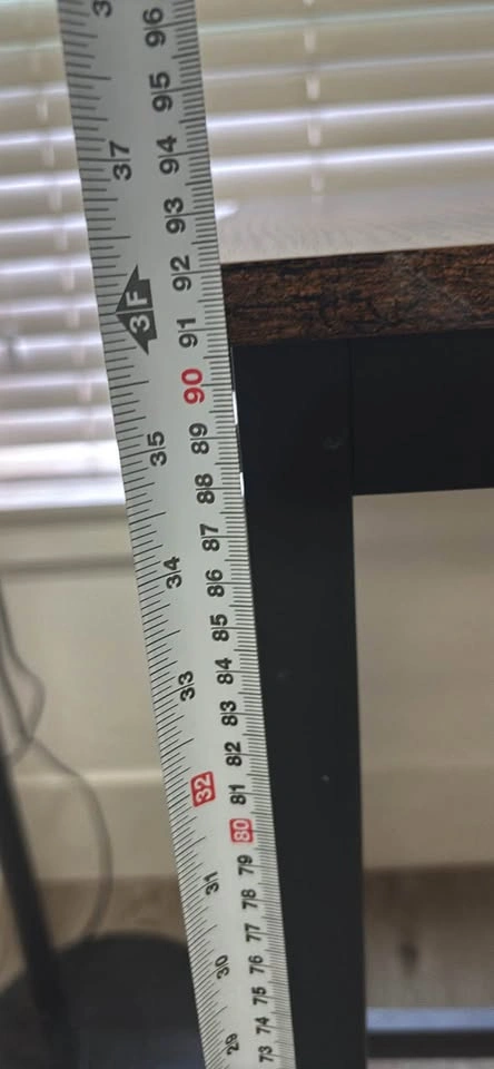 Modern Pub Height Table – Rustic Brown & Black – $60 - photo 4