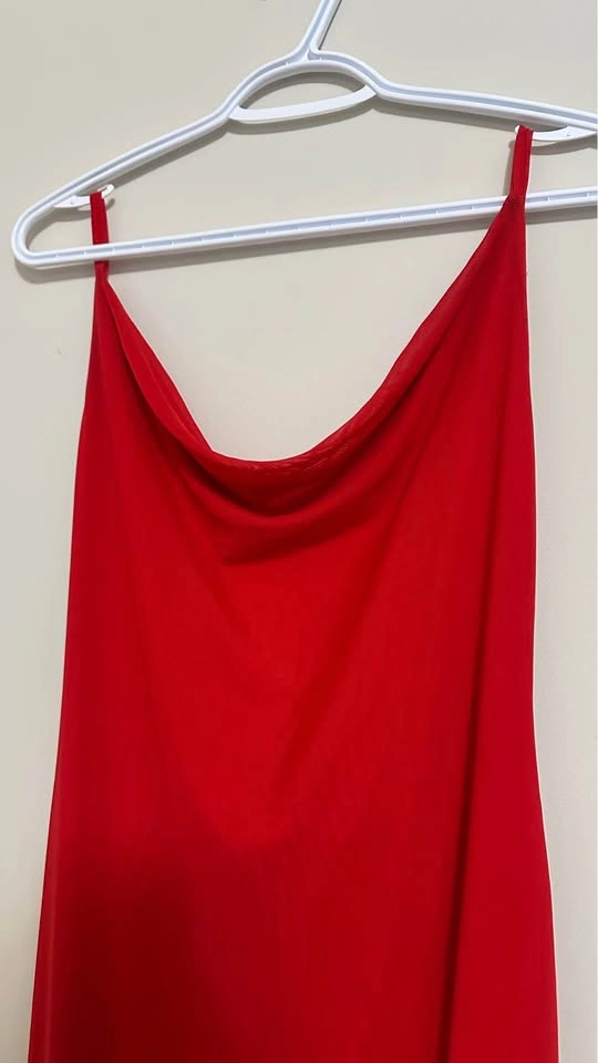 Red Cowl Neck Maxi Dress - photo 5