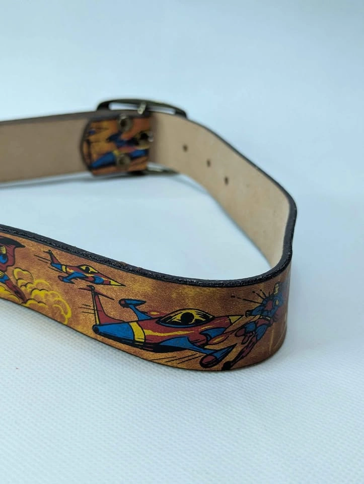 Vintage Superman Comic Leather Belt Small - photo 4