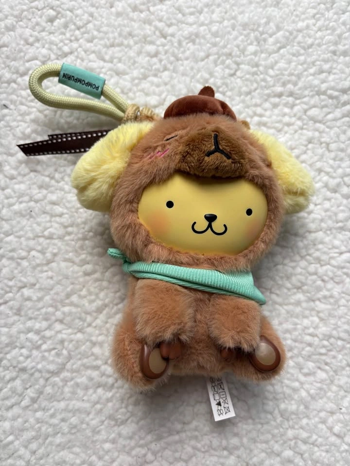 Miniso Blindbox Sanrio Pompompurin Chill Capybara plush pendant