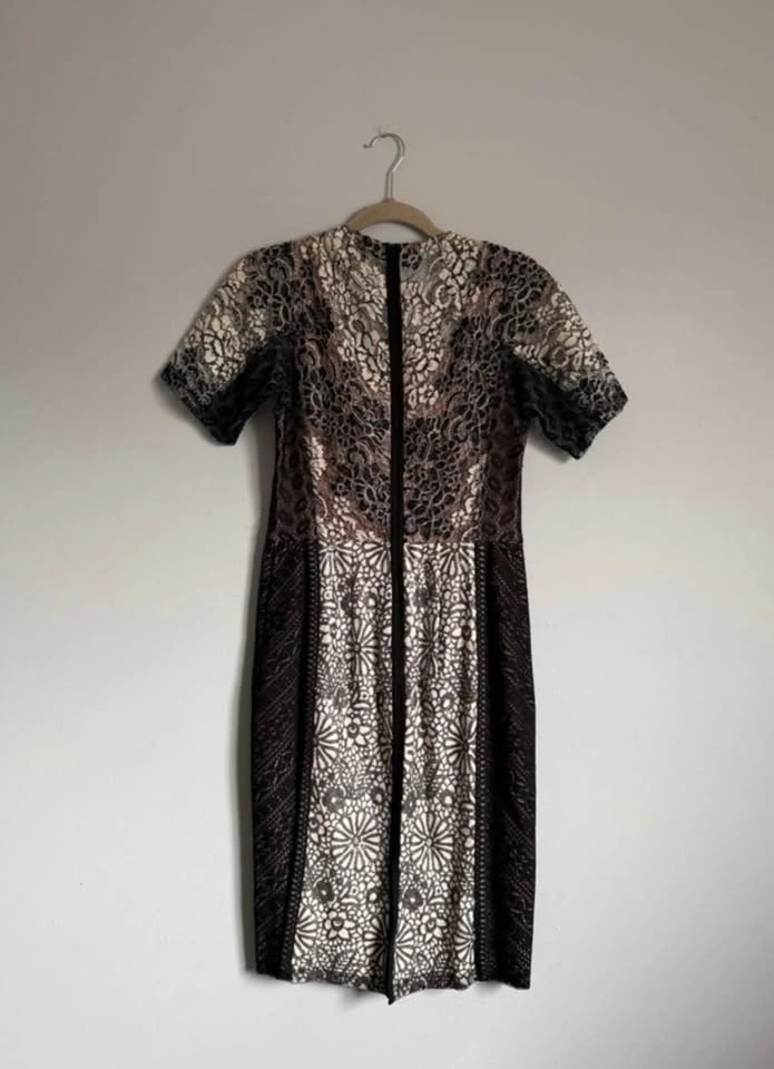Anthropologie Beguile by Byron Lars Black and Cream Lace Dress - photo 4