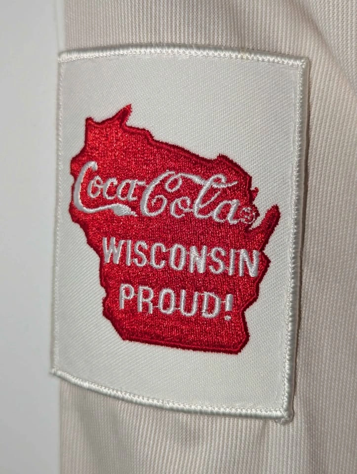 Vintage Coca Cola Wisconsin Proud Uniform Shirt with 3 patches - photo 4