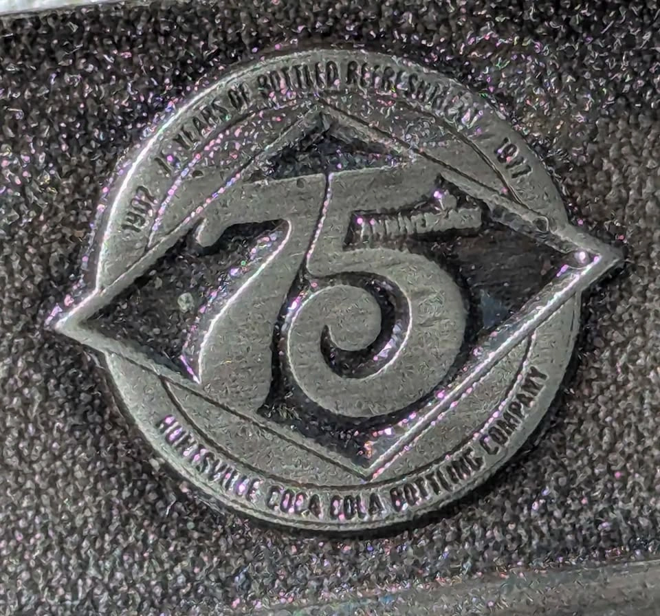 Coca Cola Belt Buckle & Coaster 1976 75th Anniversary - photo 4