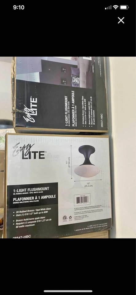 BNIB semi flush mount