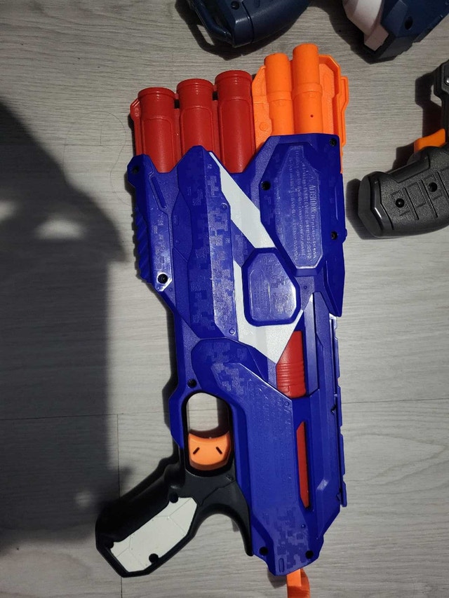 9 Assorted Nerf Blasters and X-Shot Guns - photo 3