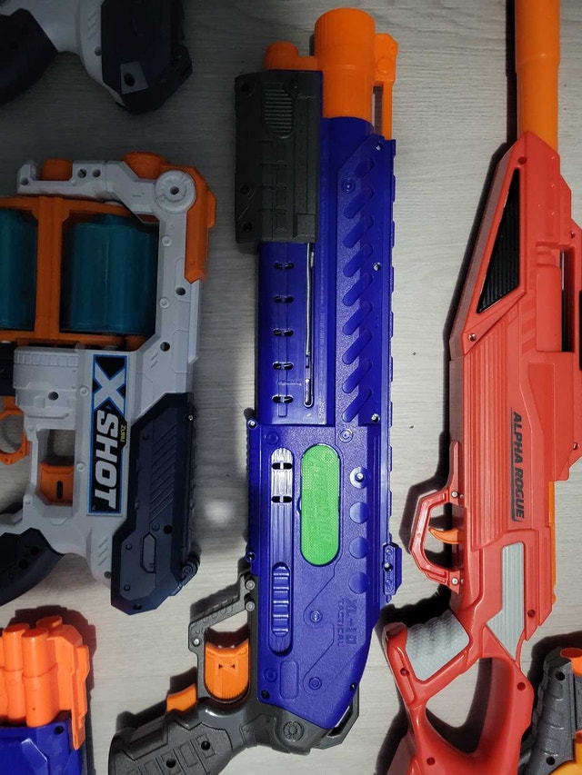 9 Assorted Nerf Blasters and X-Shot Guns - photo 4