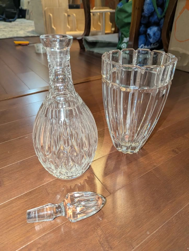 Crystal Decanter with Stopper/Crystal Vase - photo 2
