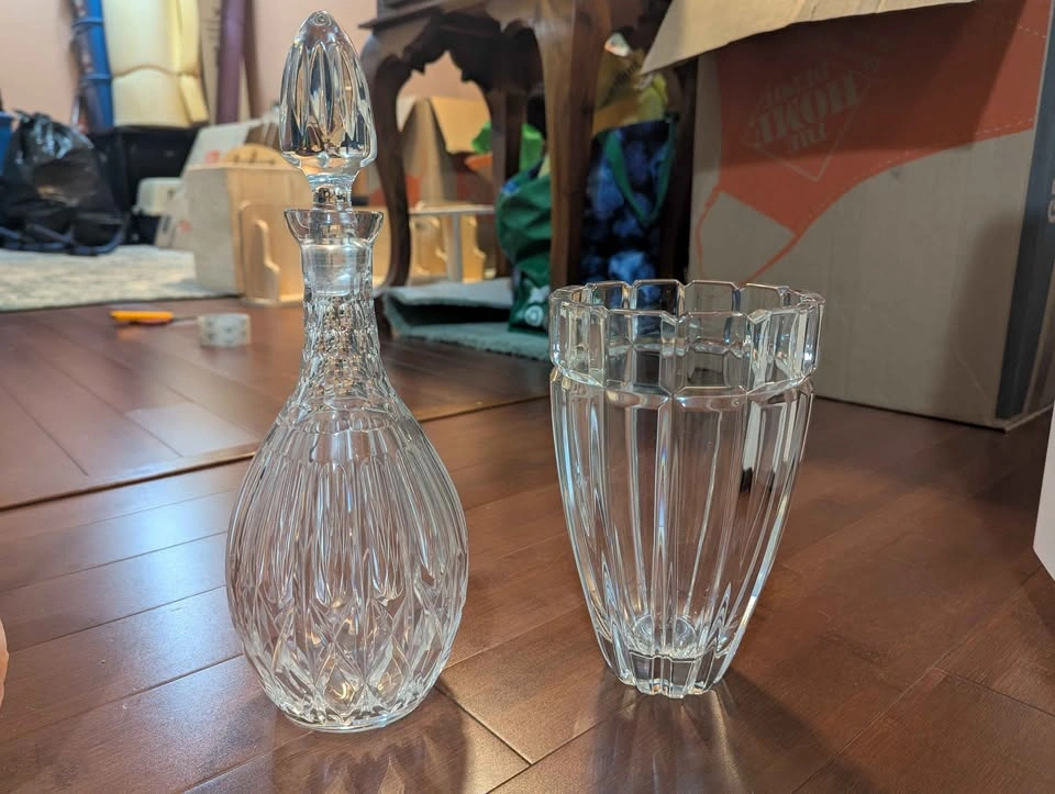 Crystal Decanter with Stopper/Crystal Vase - photo 3