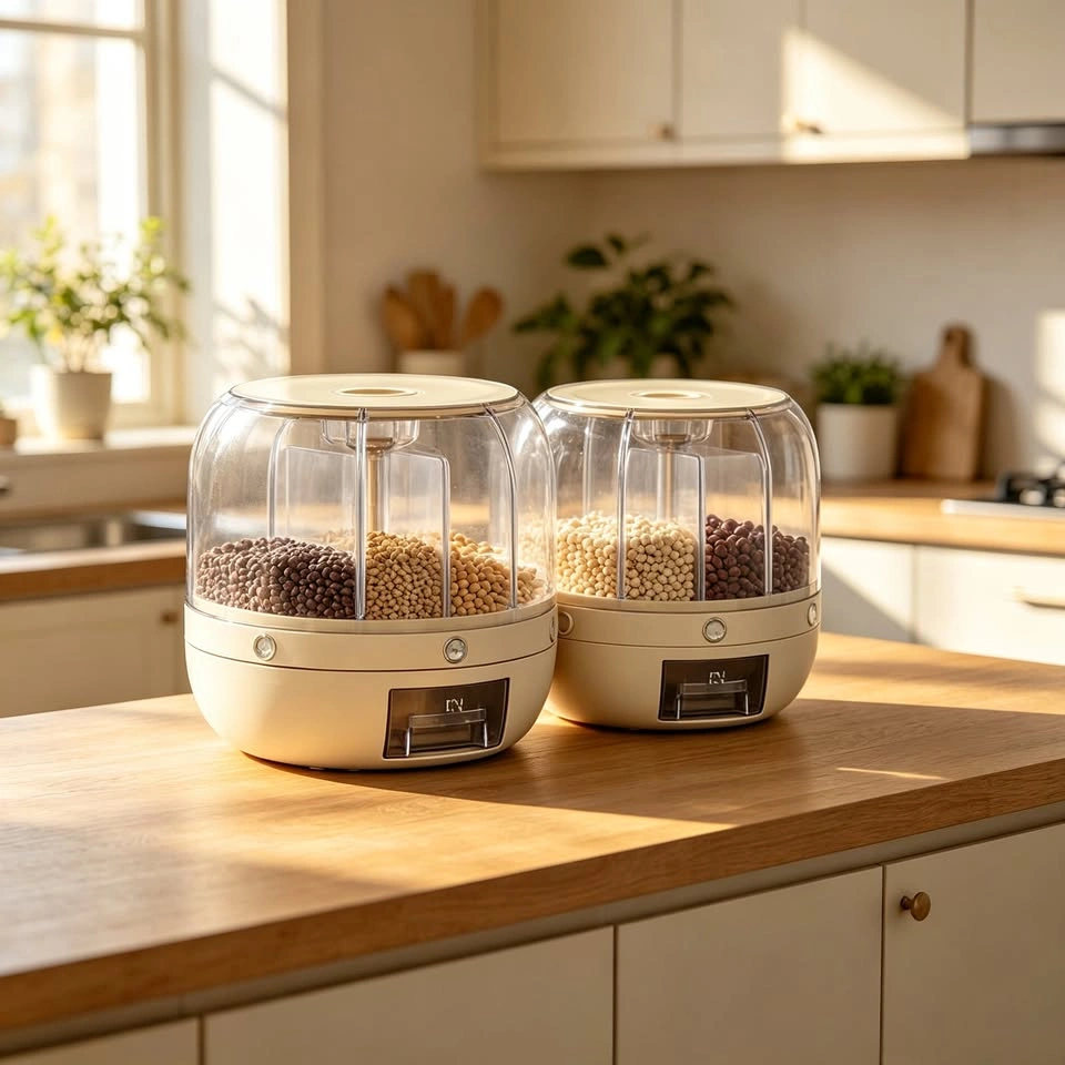 Keep Your Grains Fresh & Organized! Rotating Storage
