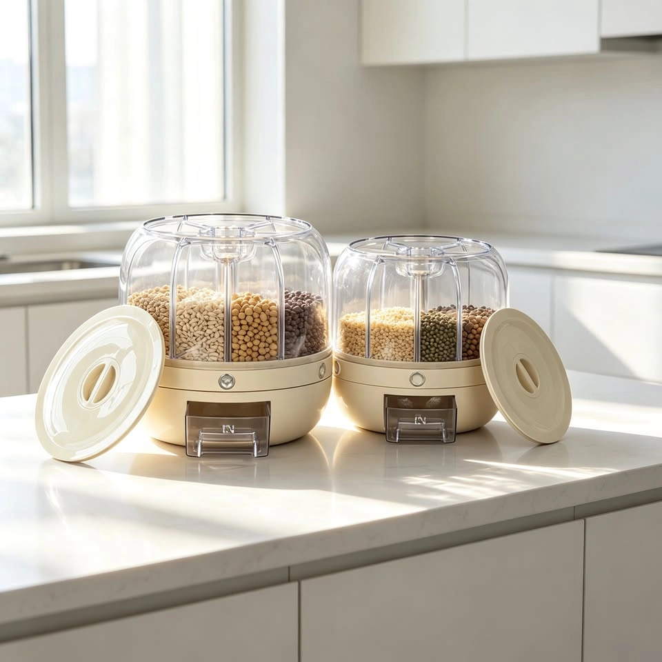 Keep Your Grains Fresh & Organized! Rotating Storage - photo 2