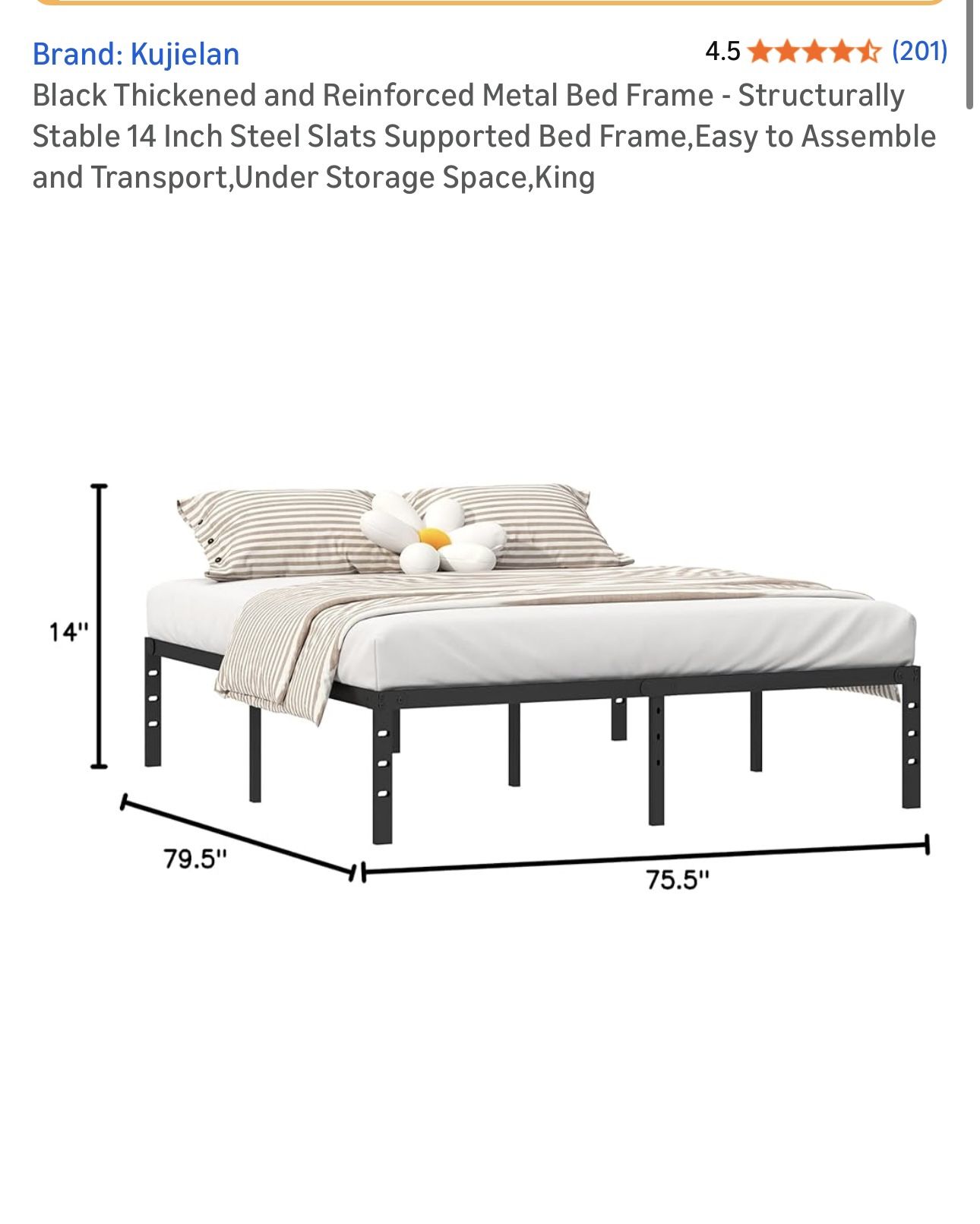 King Size Bed Frame New In Box