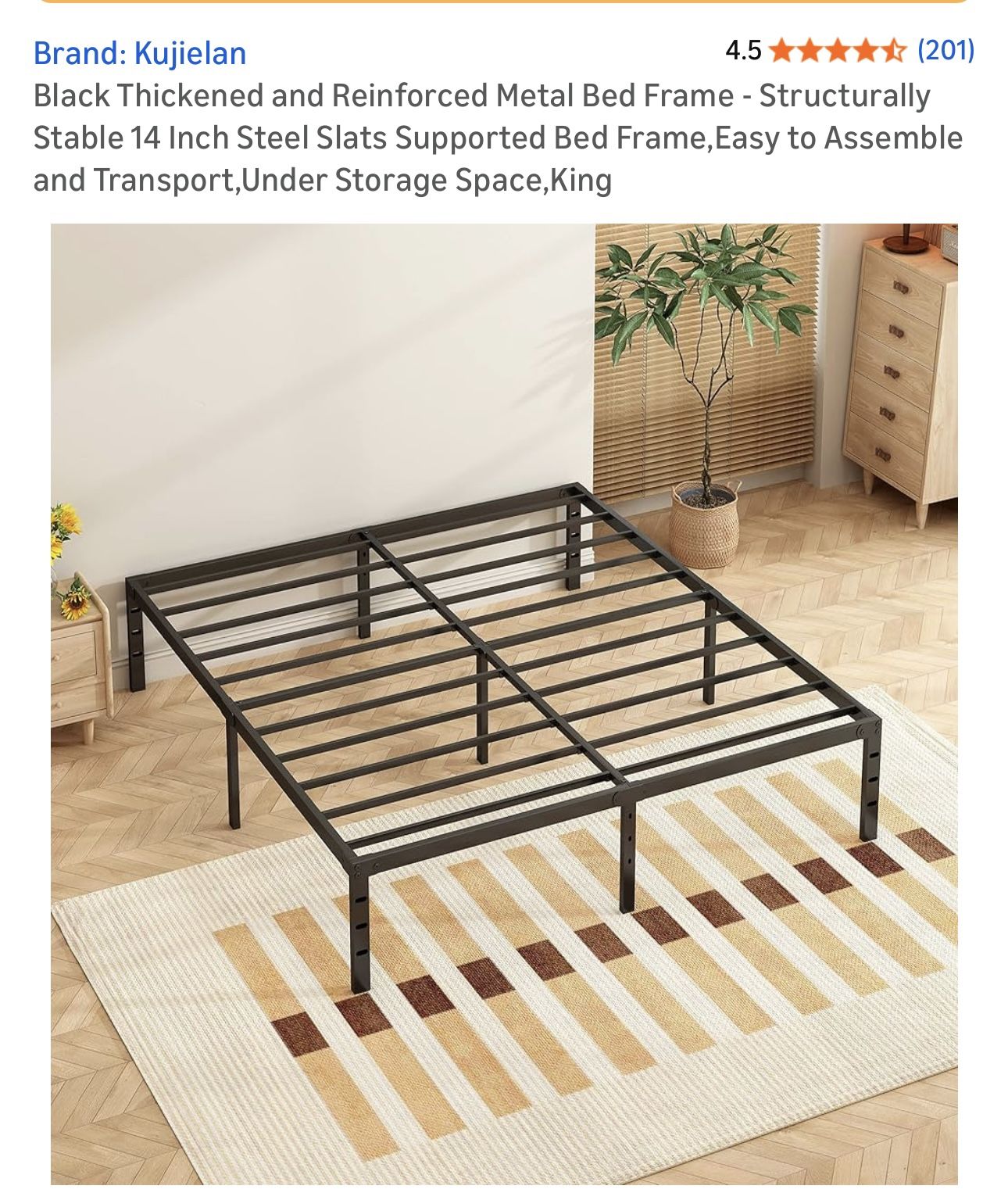 King Size Bed Frame New In Box - photo 2