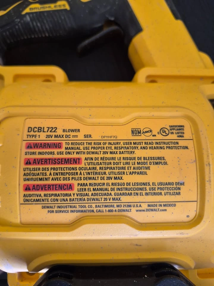 DeWalt 20V MAX XR Brushless Blower (Tool Only) DCBL722 - photo 2