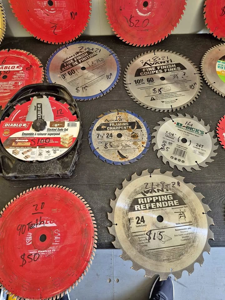Saw blades mix