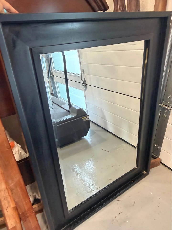 Large Black Framed Wall Mirror – Great Condition - photo 3