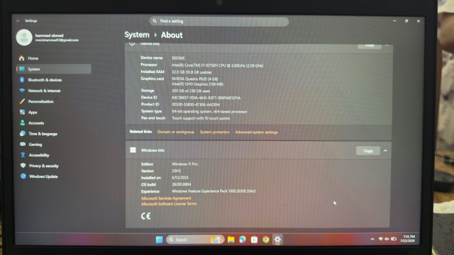 Lenovo ThinkPad P15v – i7 | 32GB RAM | NVIDIA | Windows 11 Pro - photo 5