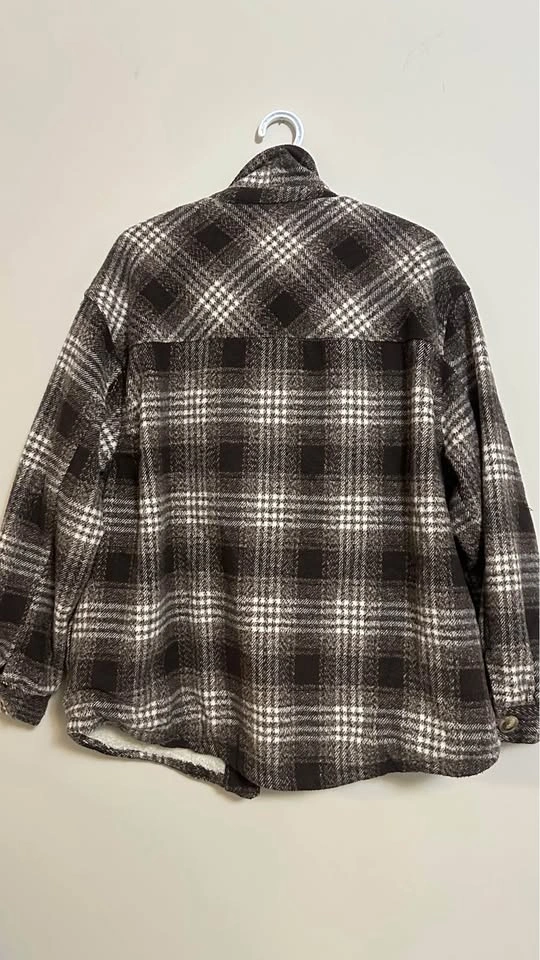 Streetwear Society Sherpa-Lined Plaid Shacket - photo 4
