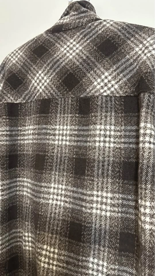 Streetwear Society Sherpa-Lined Plaid Shacket - photo 5