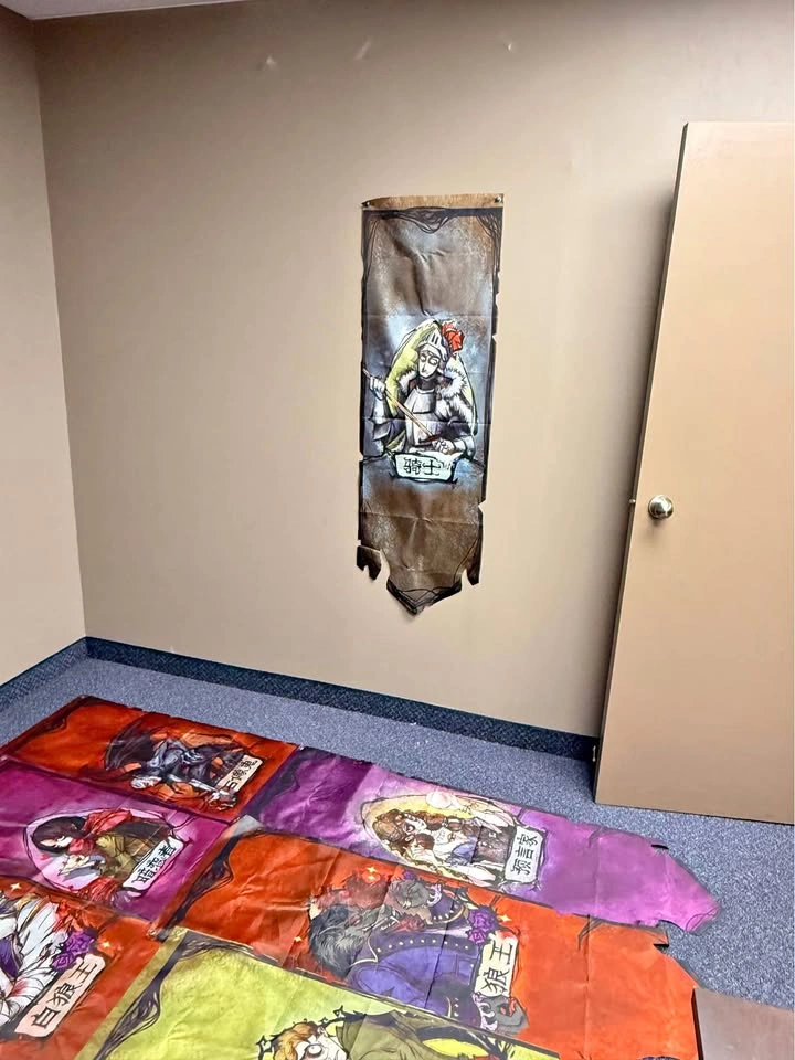 Werewolf Game Character Fabric Banners - Set of 15