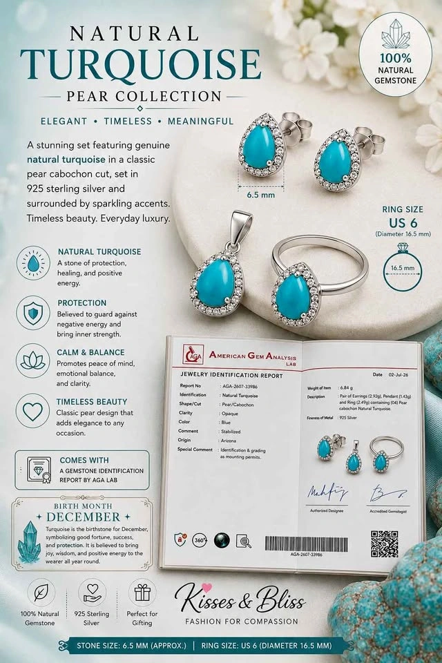 Turquoise S925 Jewelry set