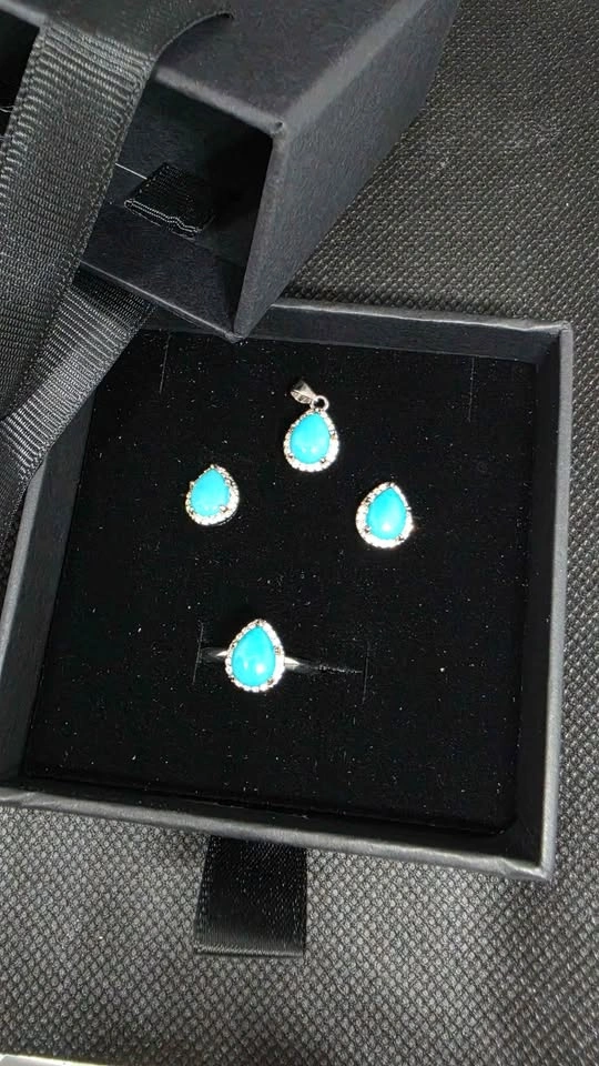 Turquoise S925 Jewelry set - photo 2