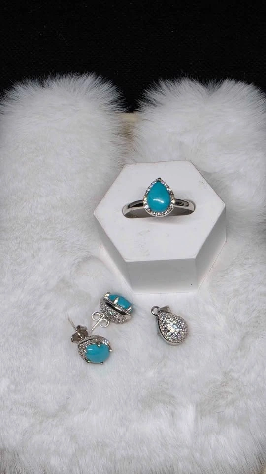 Turquoise S925 Jewelry set - photo 3