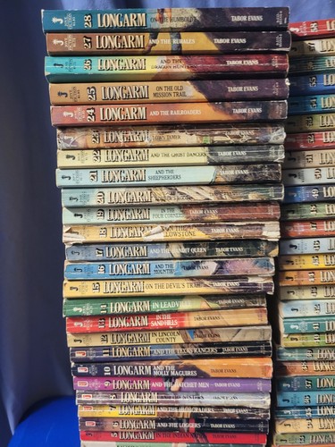 LONGARM, Tabor Evans lot of 216 Western paperback books - photo 2