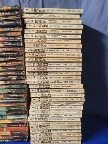 LONGARM, Tabor Evans lot of 216 Western paperback books - photo 4