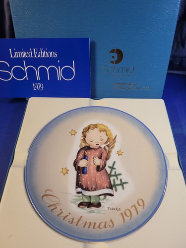 Schmid Sister Hummel 1979 Starlight Angel Christmas Plate