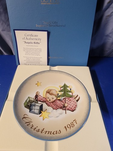 Schmid Sister Hummel Christmas Plate - 1987 Angelic Gifts