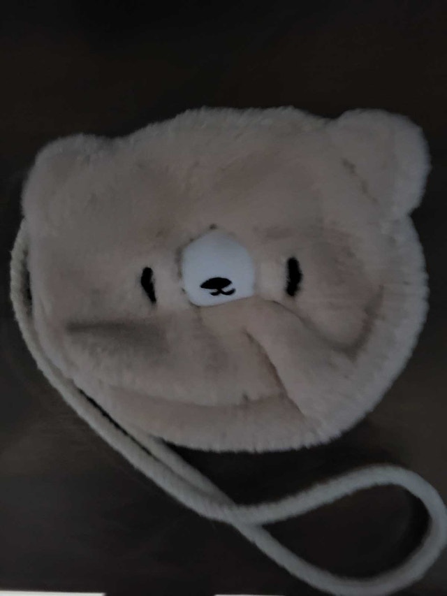 Fuzzy Bear Mini Purse Bag
