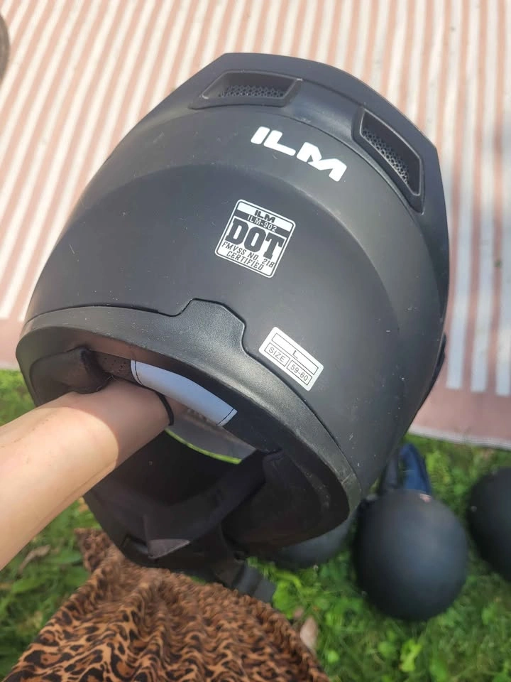 2 NEW Full Face Motorcycle Helmets - ILM & Rjays - photo 3