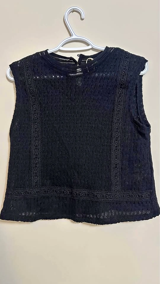 C&A Black Lace Sleeveless Top