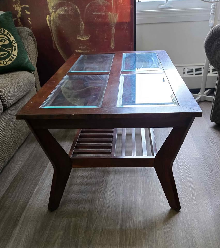 SOLD Coffee table with glass inserts - photo 2