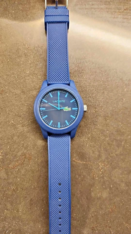 Lacoste 12.12 Blue Silicone Strap Watch