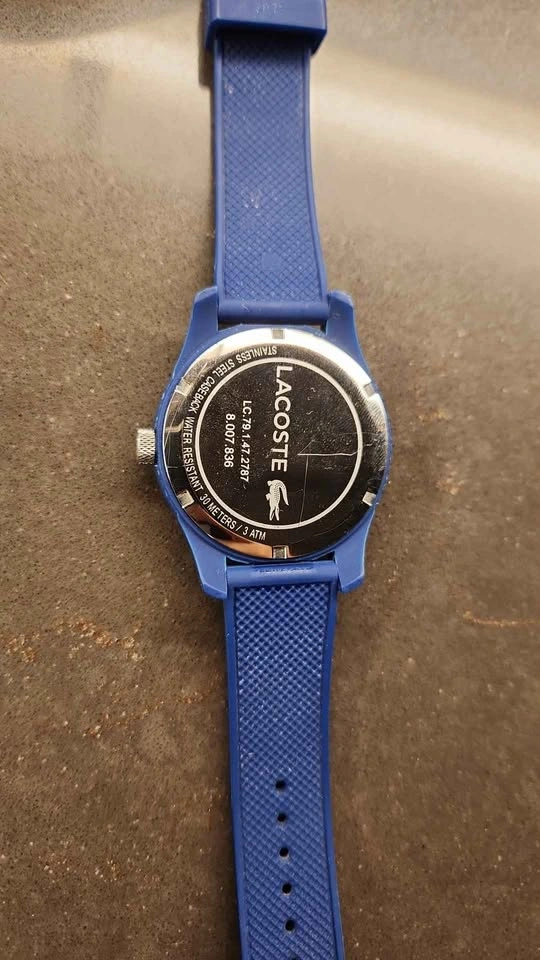 Lacoste 12.12 Blue Silicone Strap Watch - photo 2