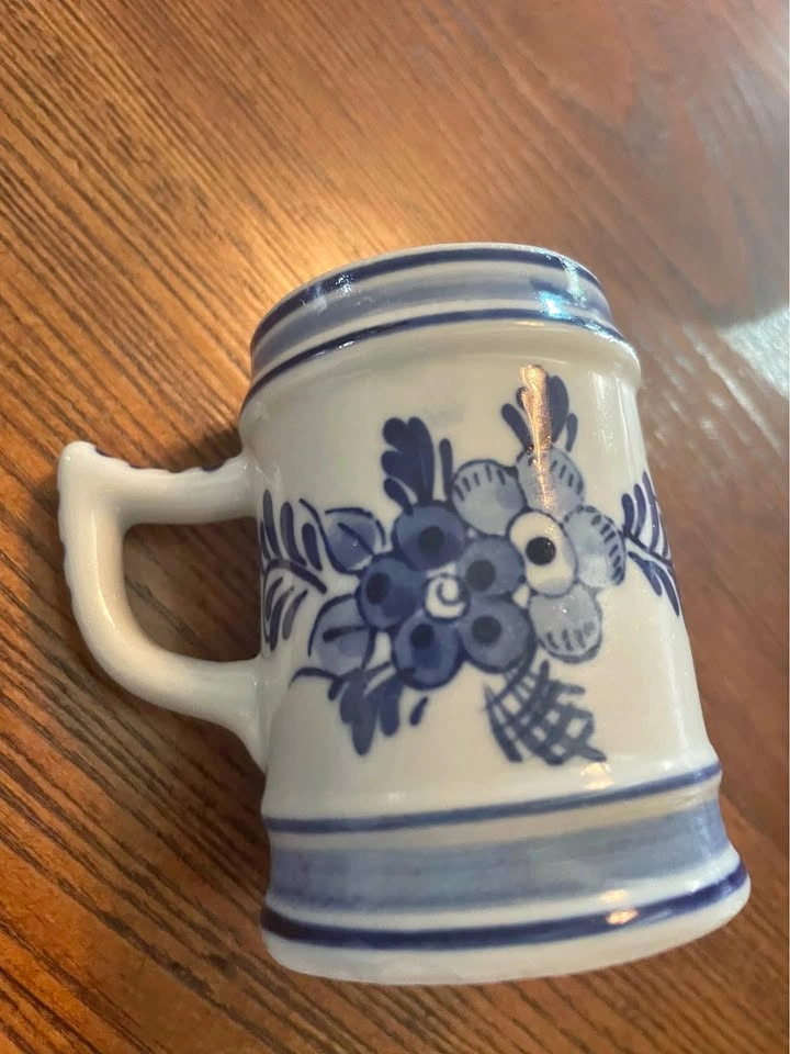 Vintage Delft mini beer stein