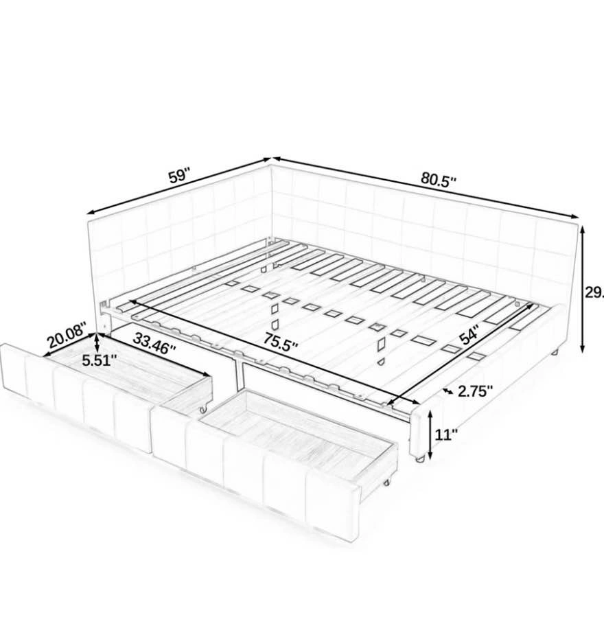Corner bed with storage - photo 2